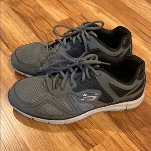 Skechers Men’s Gray Athletic Shoes Memory Foam